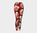 Floral Red - Yoga Leggings