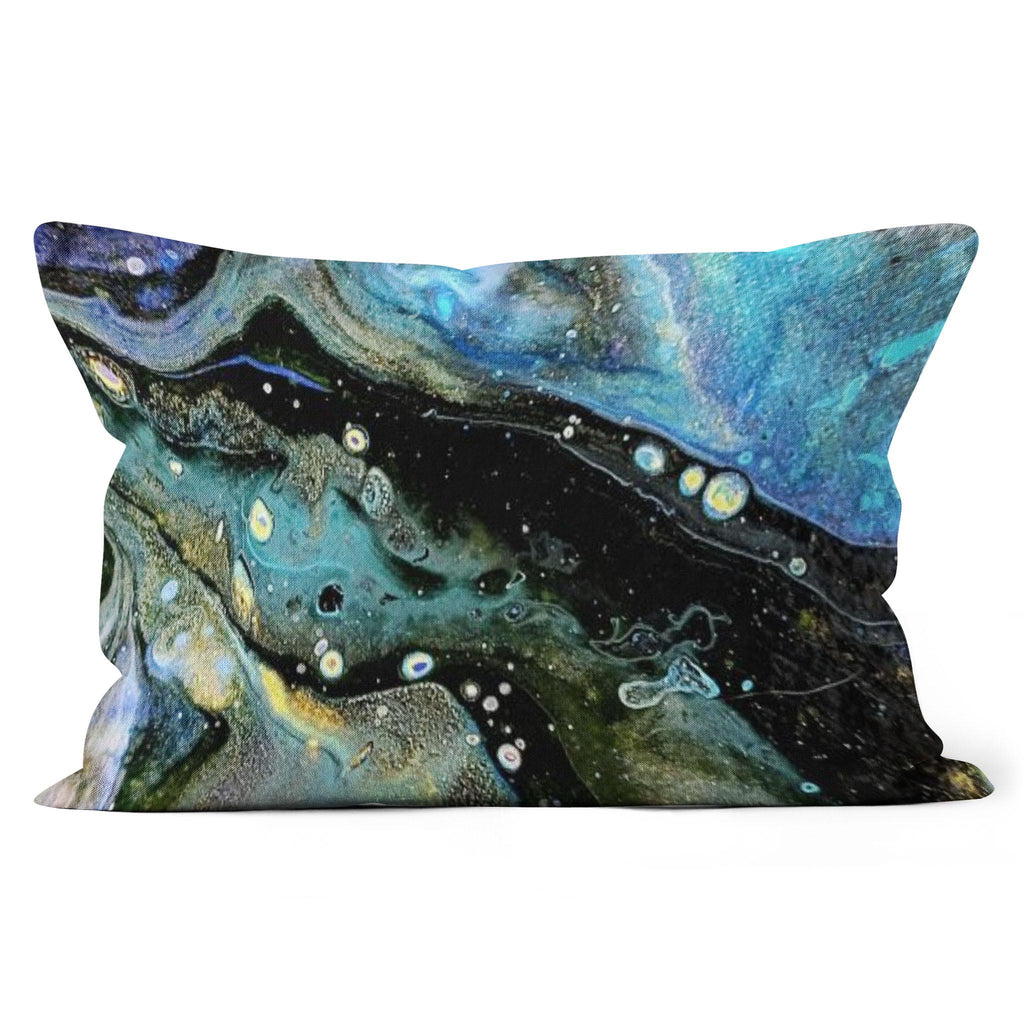 The Face - All-over Print Canvas Throw Pillow