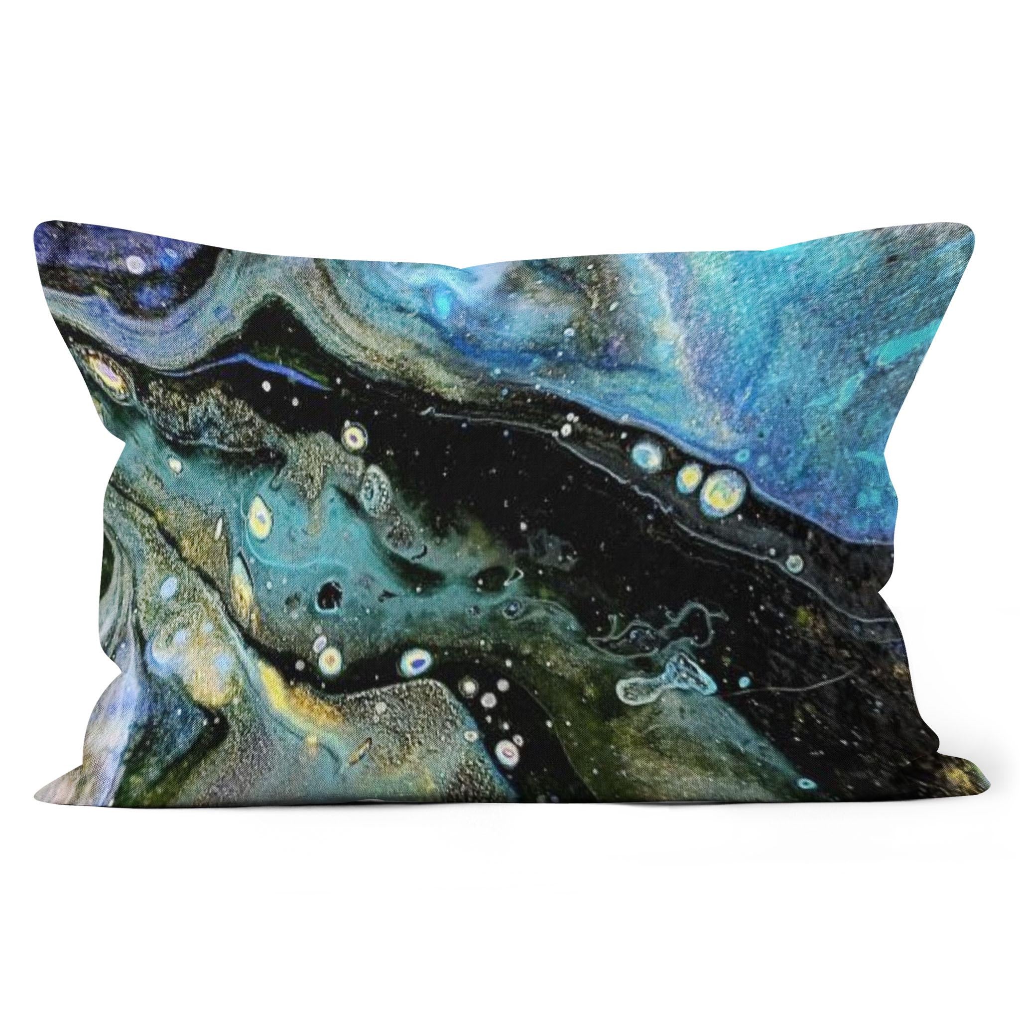 The Face - All-over Print Canvas Throw Pillow
