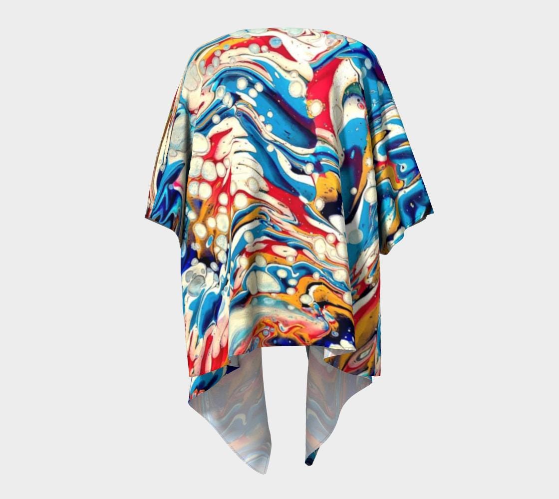 Color Me Happy Draped Kimono