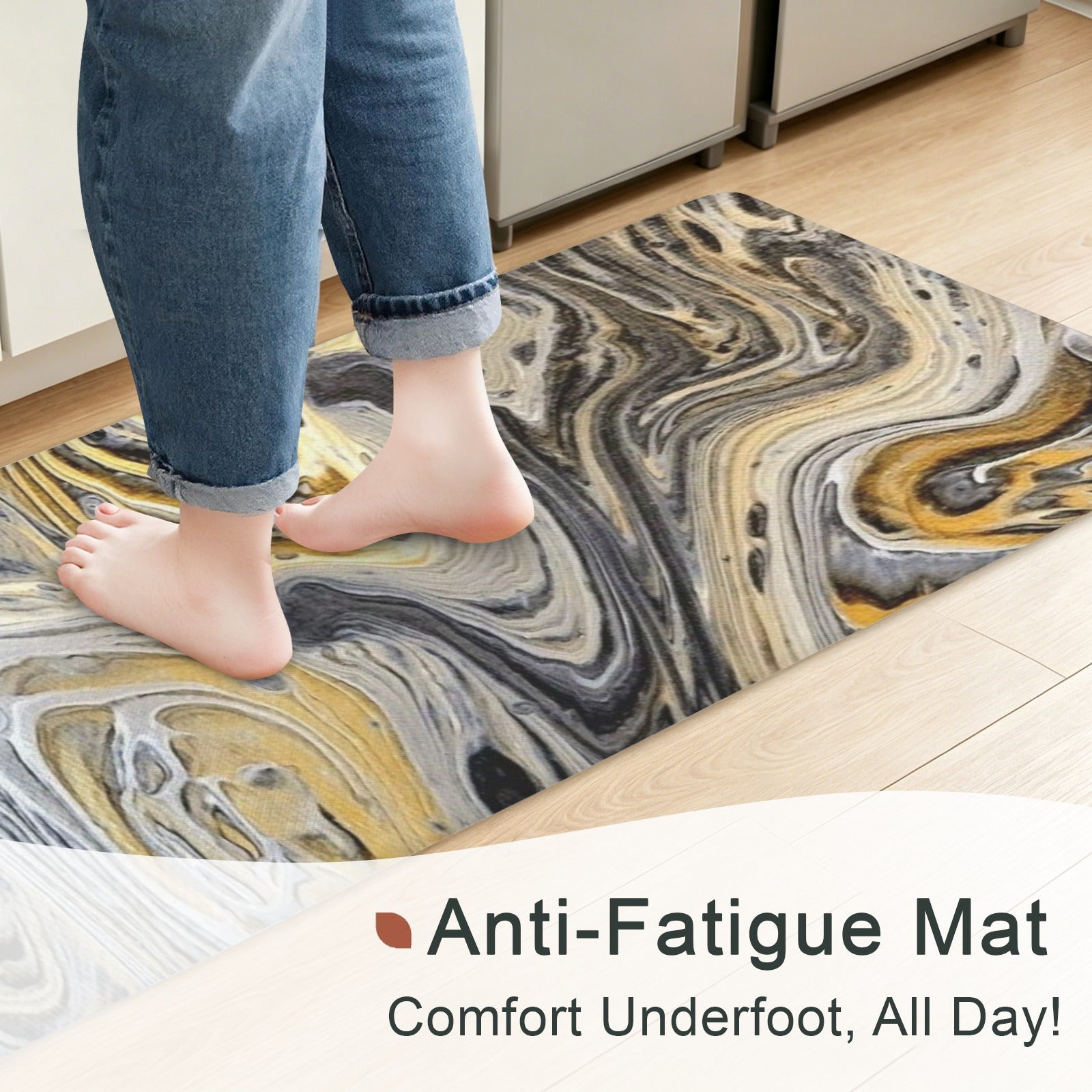 Metallurgy PVC Anti-Fatigue Kitchen Mat 71x24inch