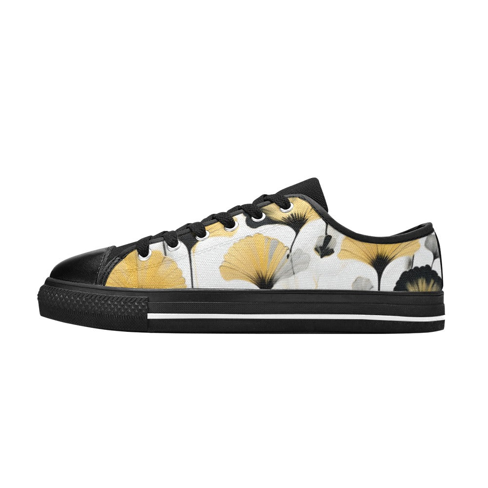 Golden Ginkgo - Men's Classic Canvas Shoes