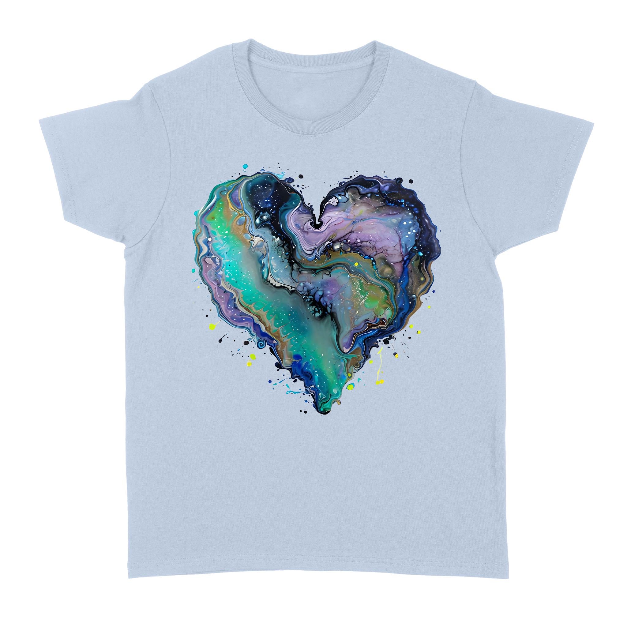 Fluid Art Heart (1) - Standard Women's T-shirt
