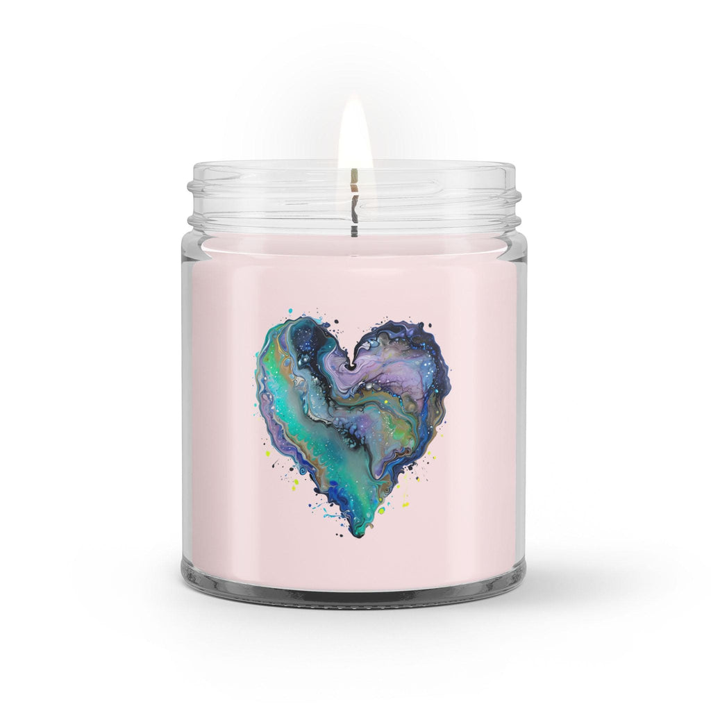 Fluid Art Heart - Soy Wax Candle
