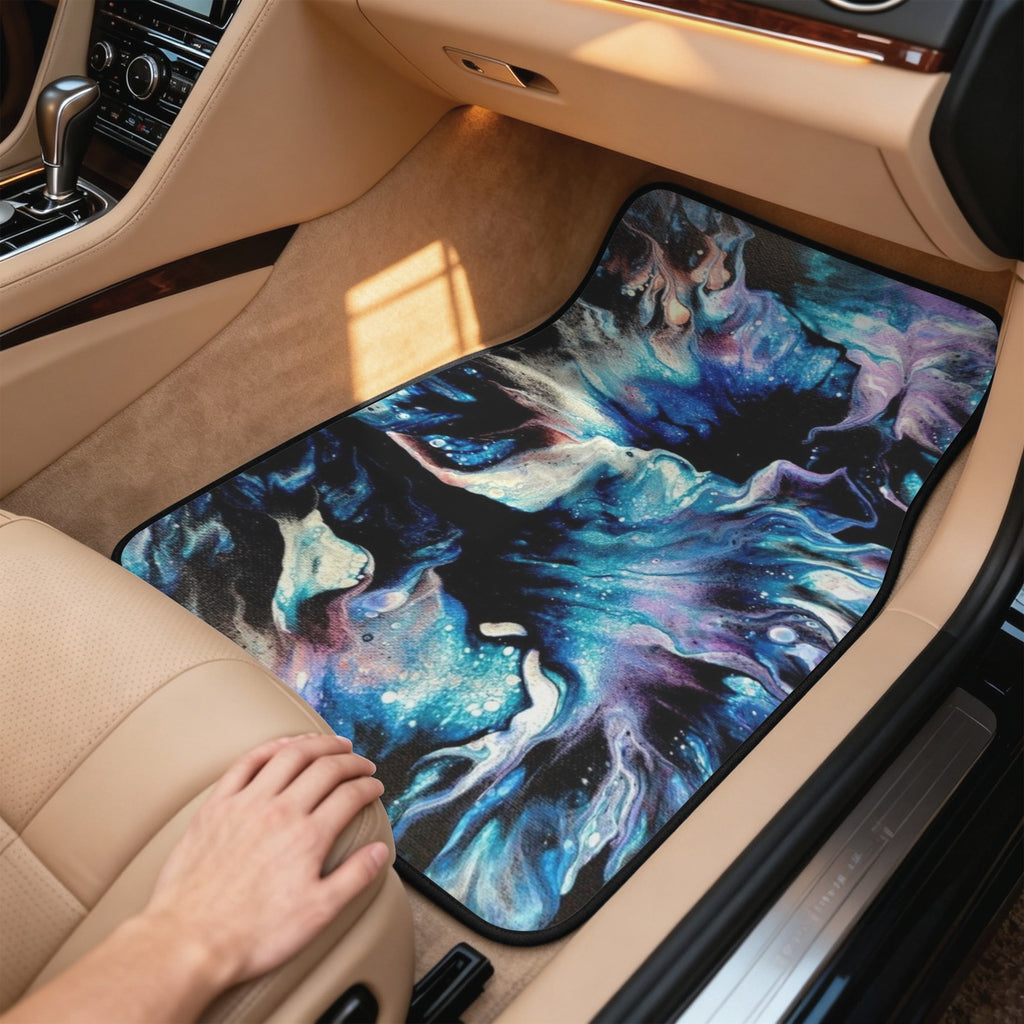 Teal Delight 4-Piece Car Floor Mats