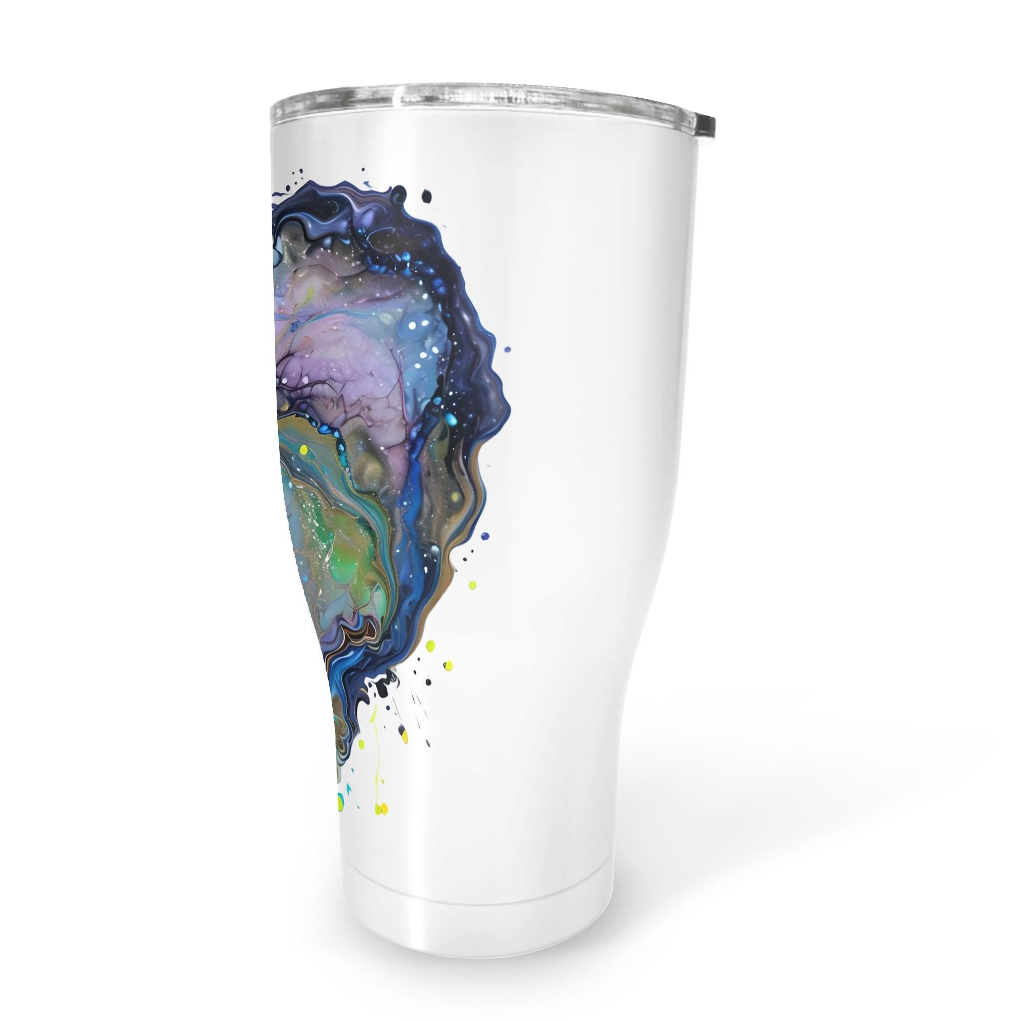 Fluid Art Heart - 30oz Fat Tumbler
