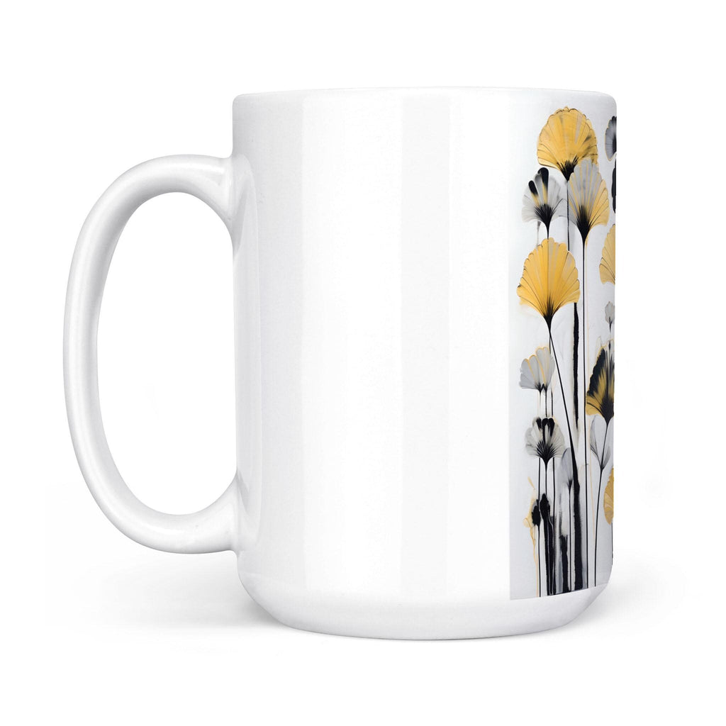 Golden Ginkgo - White Edge-to-Edge Mug (New)