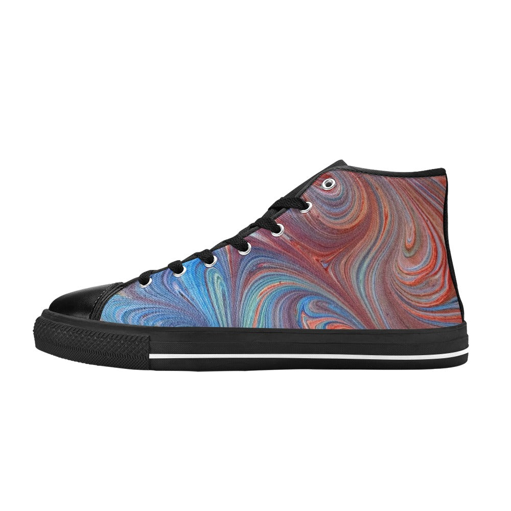 Superhero - Women's Classic High-Top Canvas Shoes
