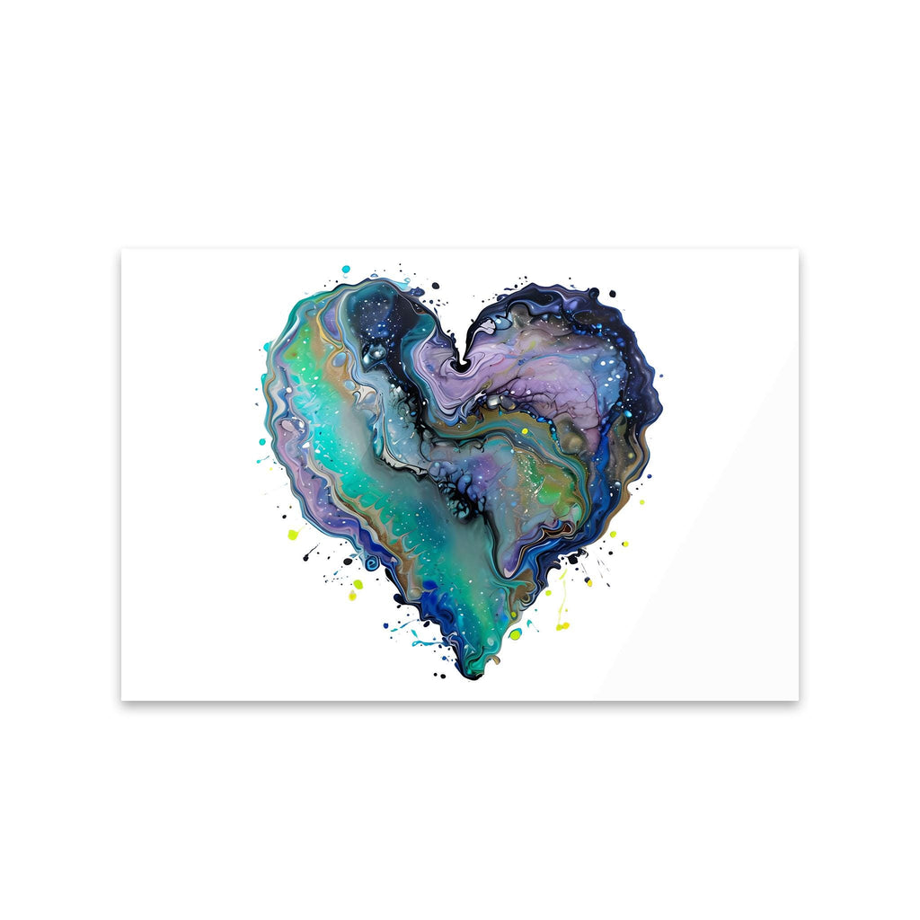 Fluid Art Heart (1) - Acrylic Print