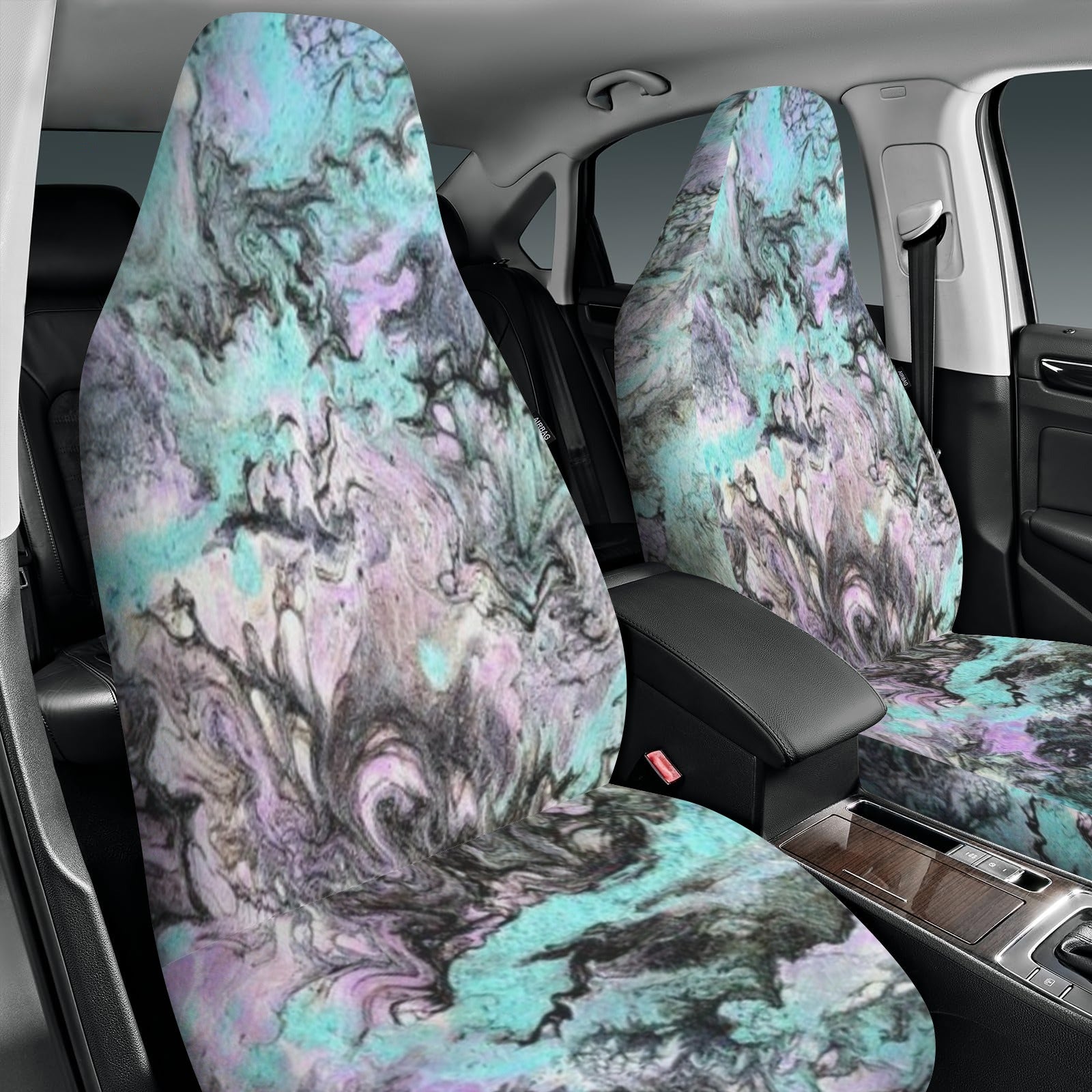 Turquoise Splash Car Seat Covers (Set of 2)