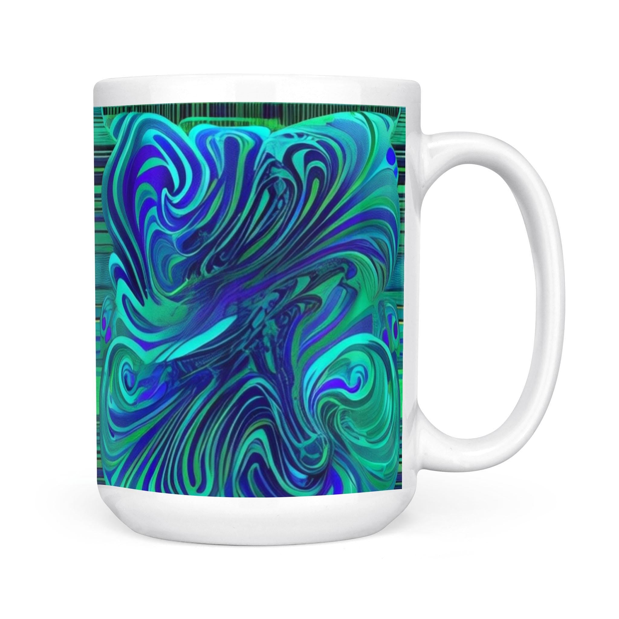 Dreamy Spirals - White Mug
