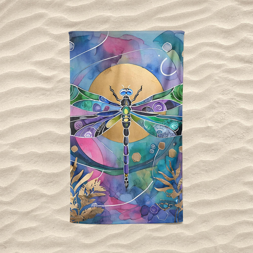 Dragonfly Sun - Beach Towel
