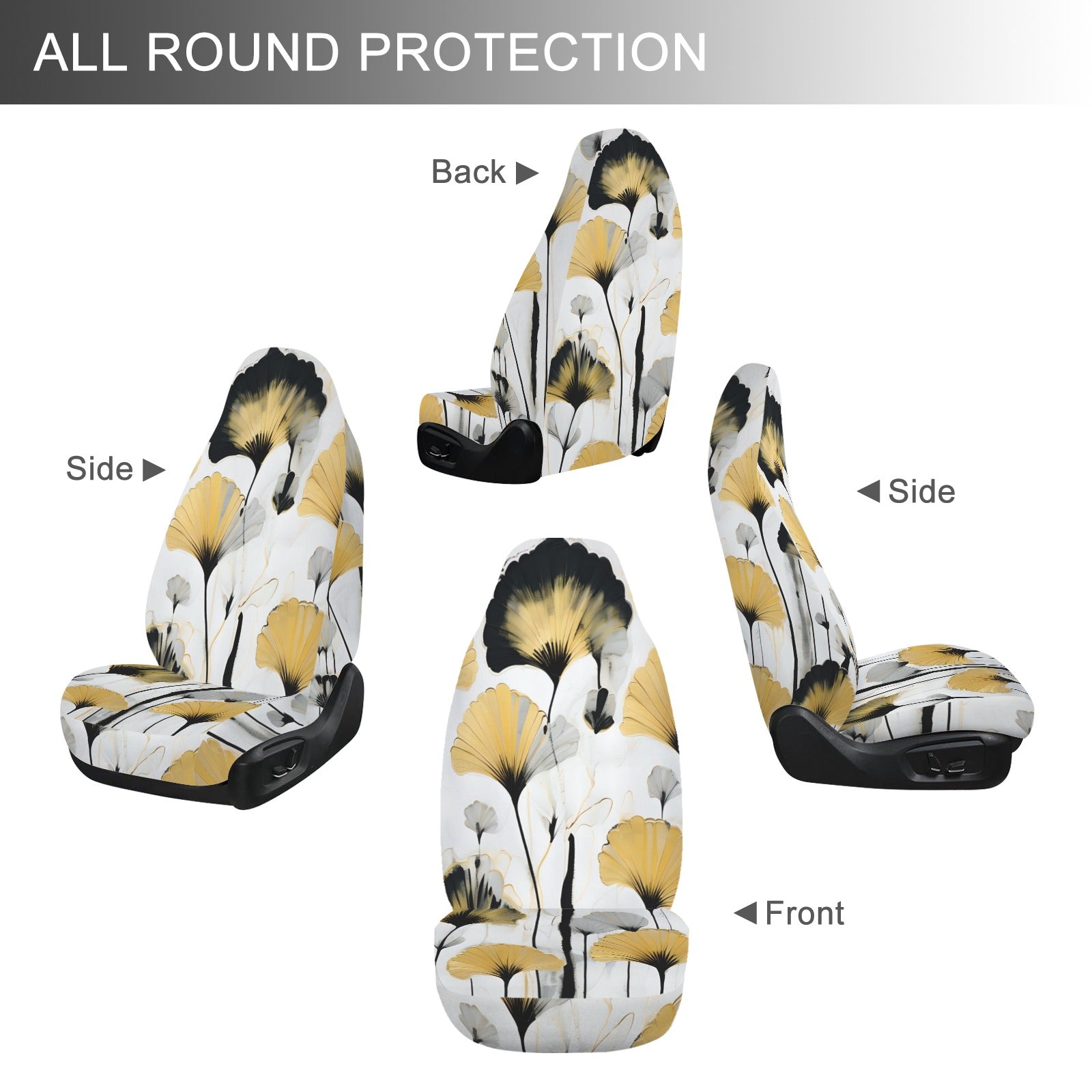 Golden Ginkgo Car Seat Covers (Set of 2)