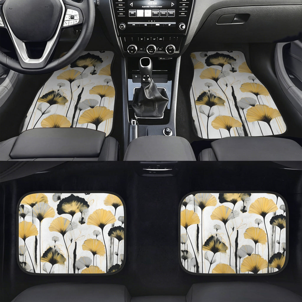 Golden Ginkgo 4-Piece Car Floor Mats