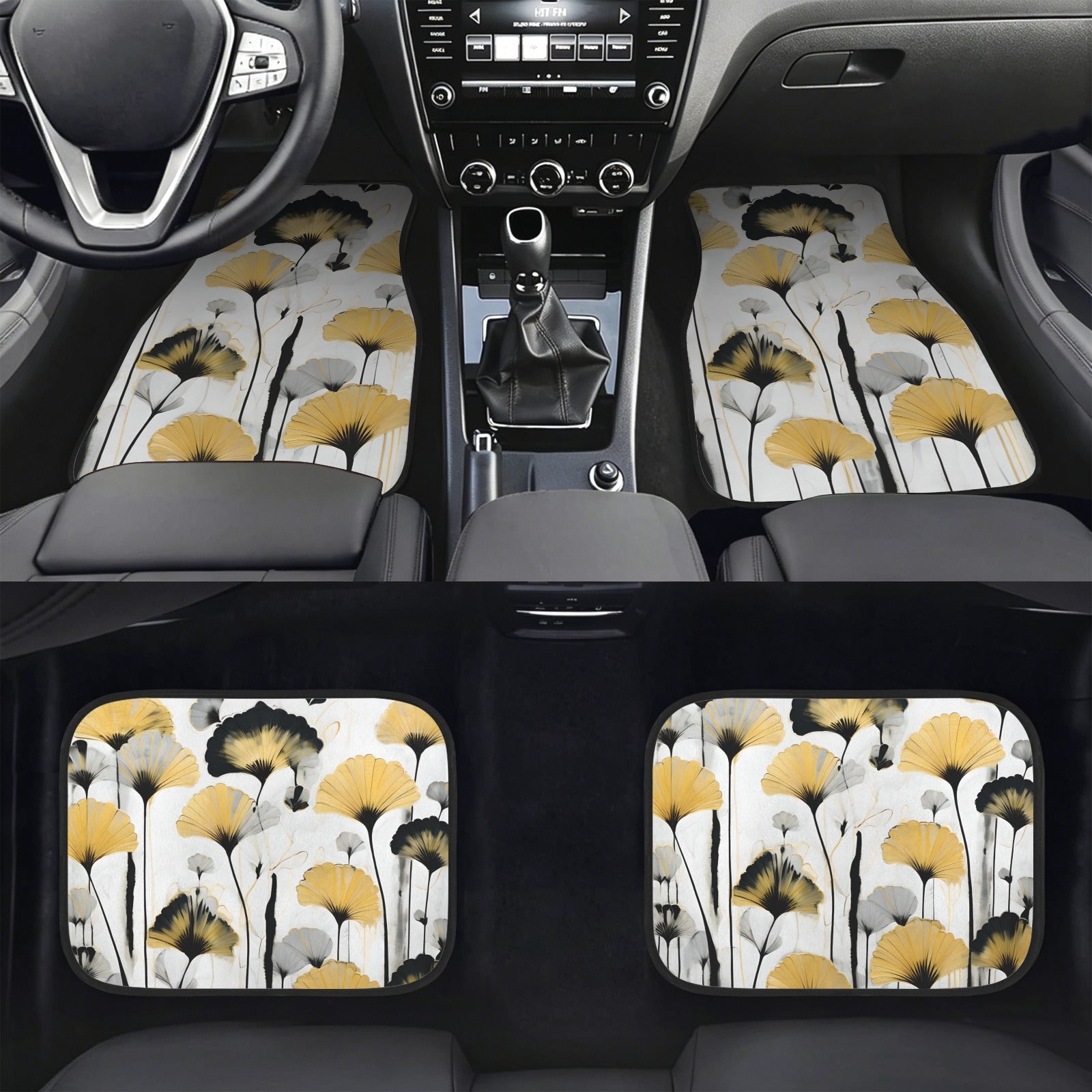 Golden Ginkgo 4-Piece Car Floor Mats
