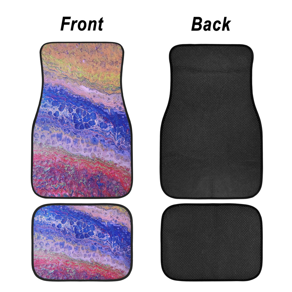 Tie Dye Delight 4-Piece Car Floor Mats