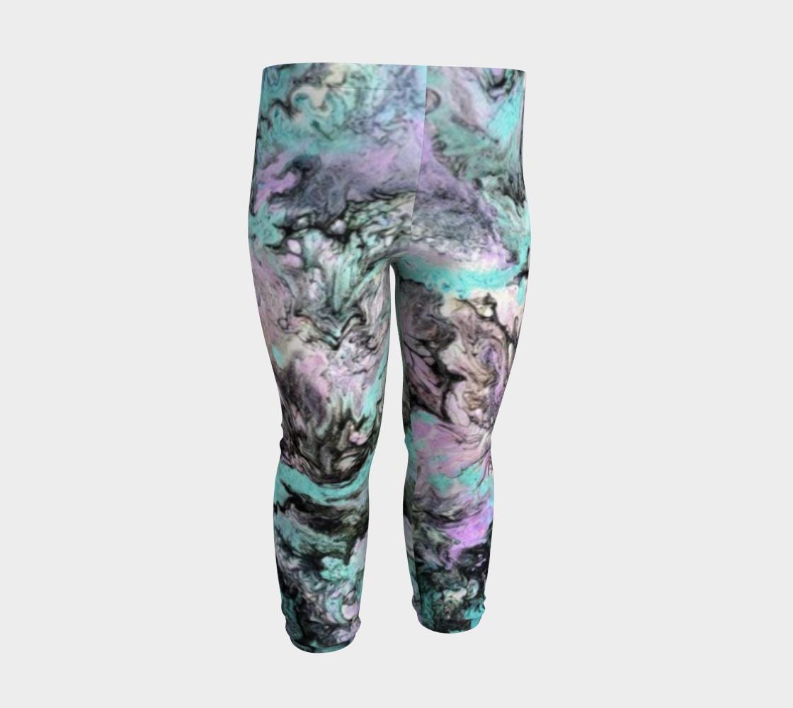 Turquoise Splash Baby Leggings