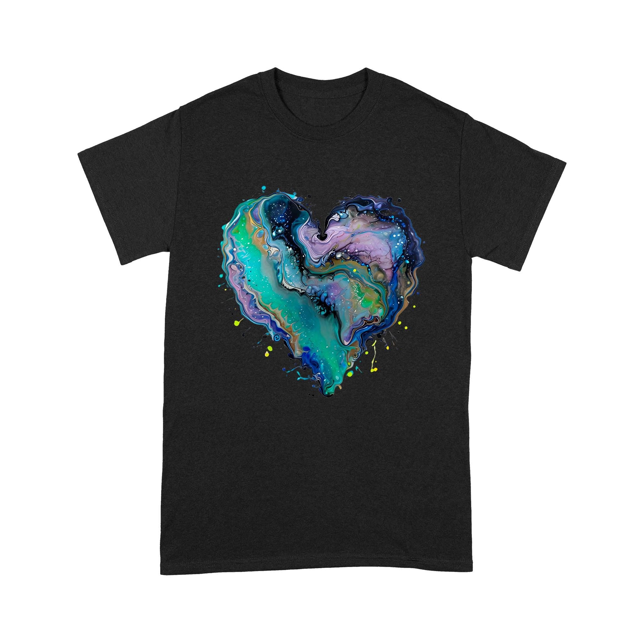 Fluid Art Heart (1) - Unisex Standard T-Shirt