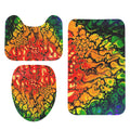 Fire 3-Piece Bathroom Rug Set