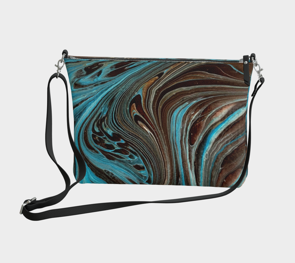 Losing My Marbles- Vegan Leather Crossbody Purse