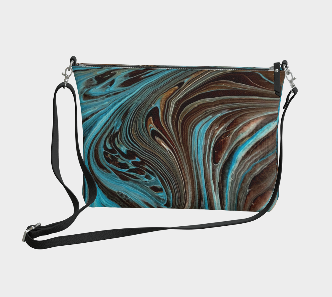 Losing My Marbles- Vegan Leather Crossbody Purse