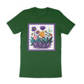 Abstract Purple Garden T-Shirt – DTFx Floral Print