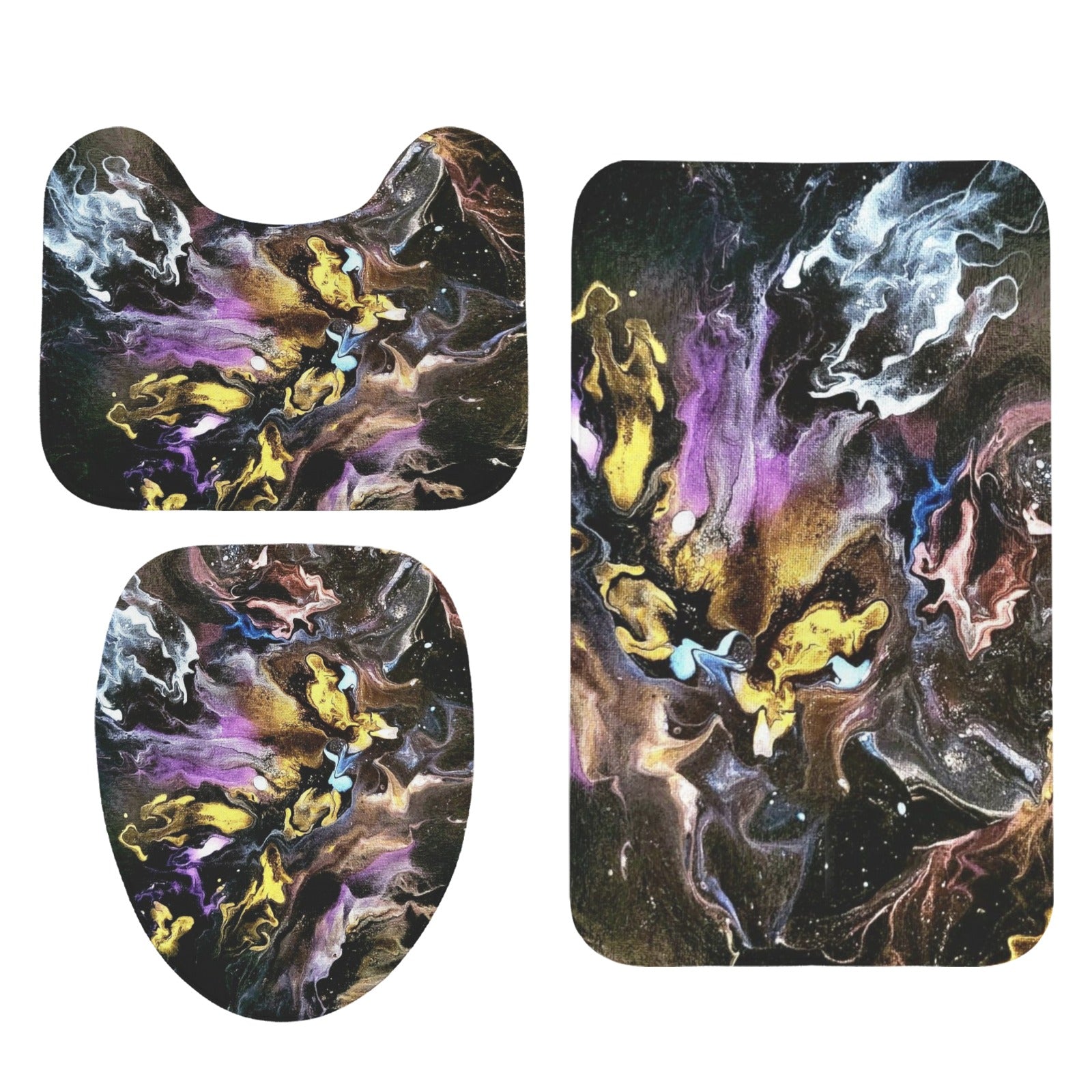 Seline 3-Piece Bathroom Rug Set