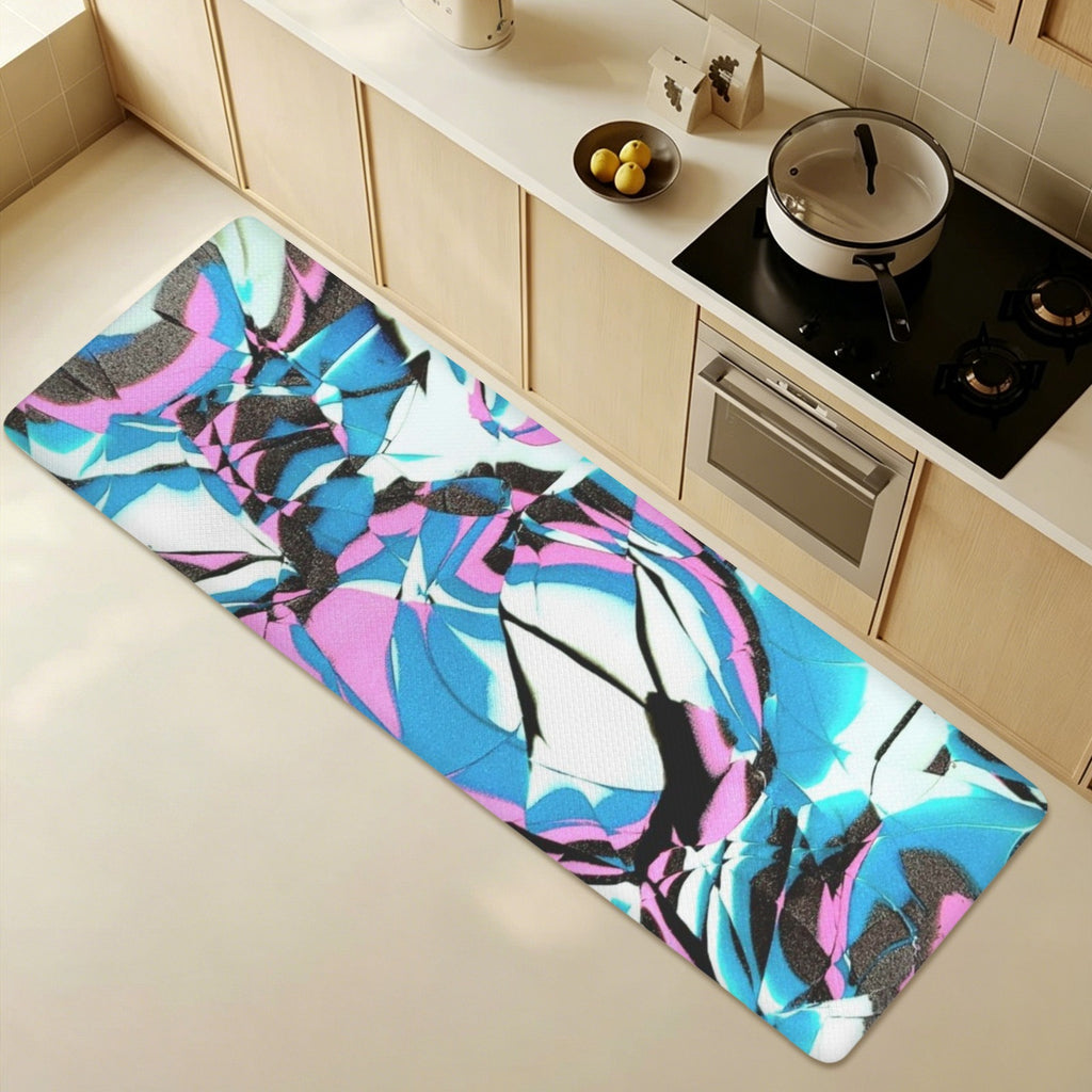 Glow Party PVC Anti-Fatigue Kitchen Mat 71x24inch