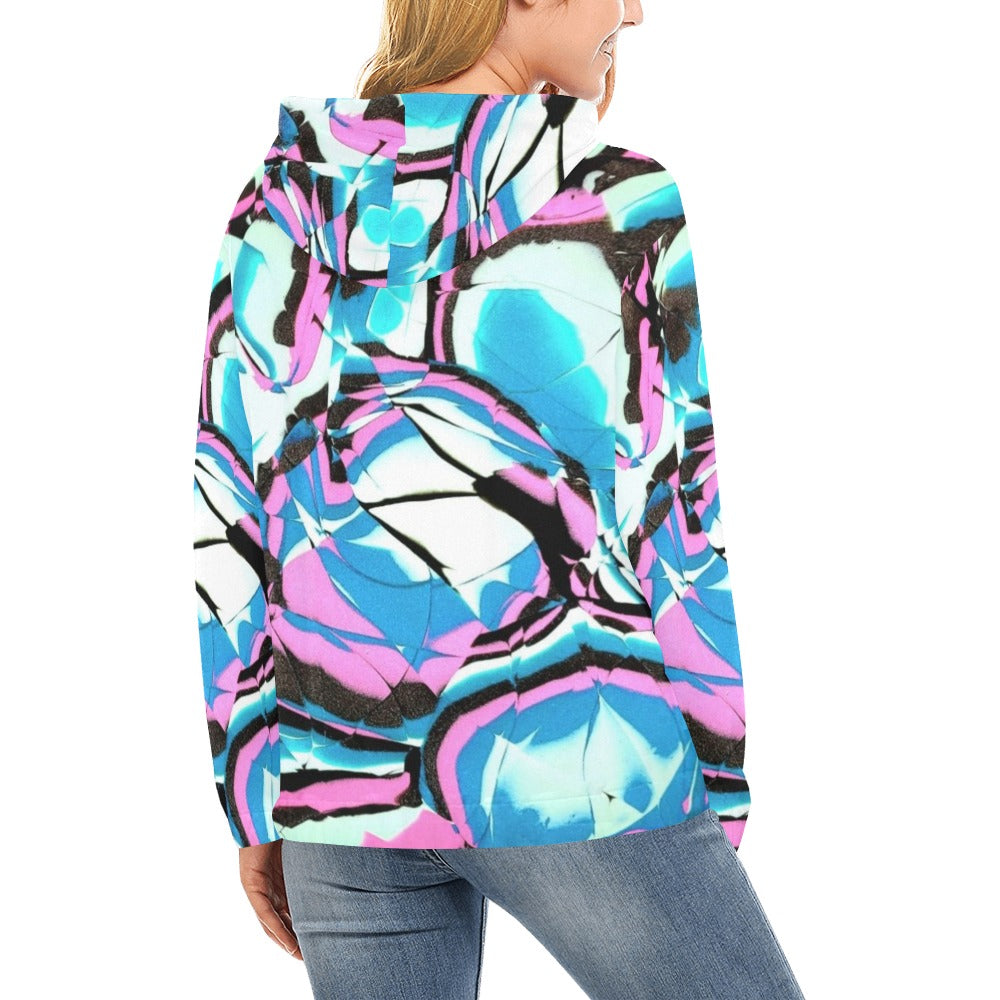 Glow Party - All Over Print Hoodie for Women (USA Size)