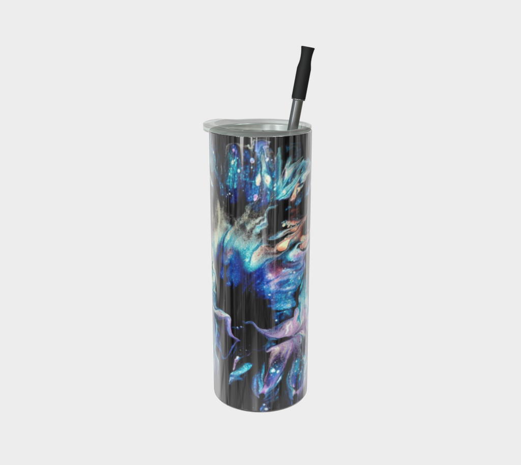 Teal Delight - Stainless Steel Tumbler