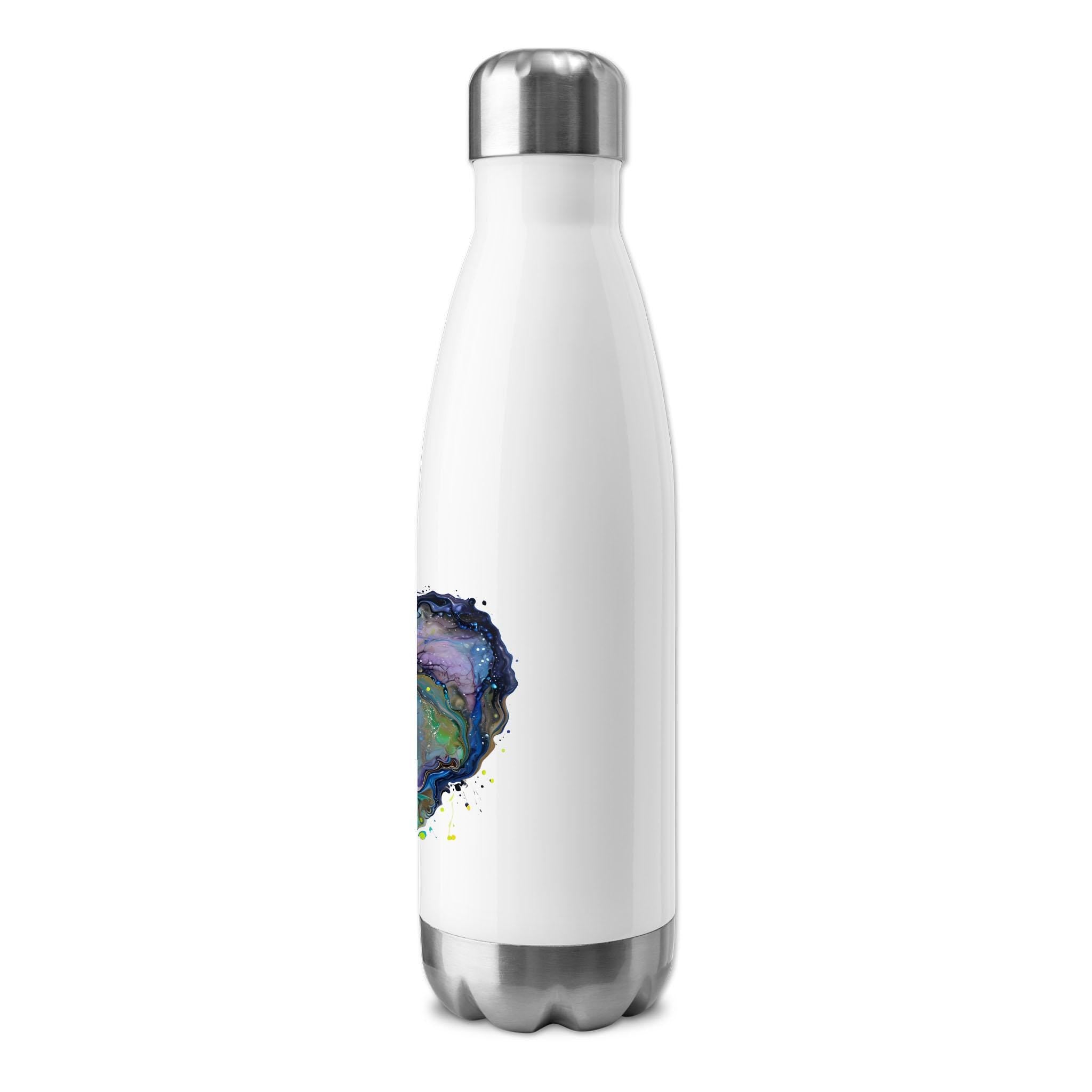 Fluid Art Heart - Insulated Water Bottle