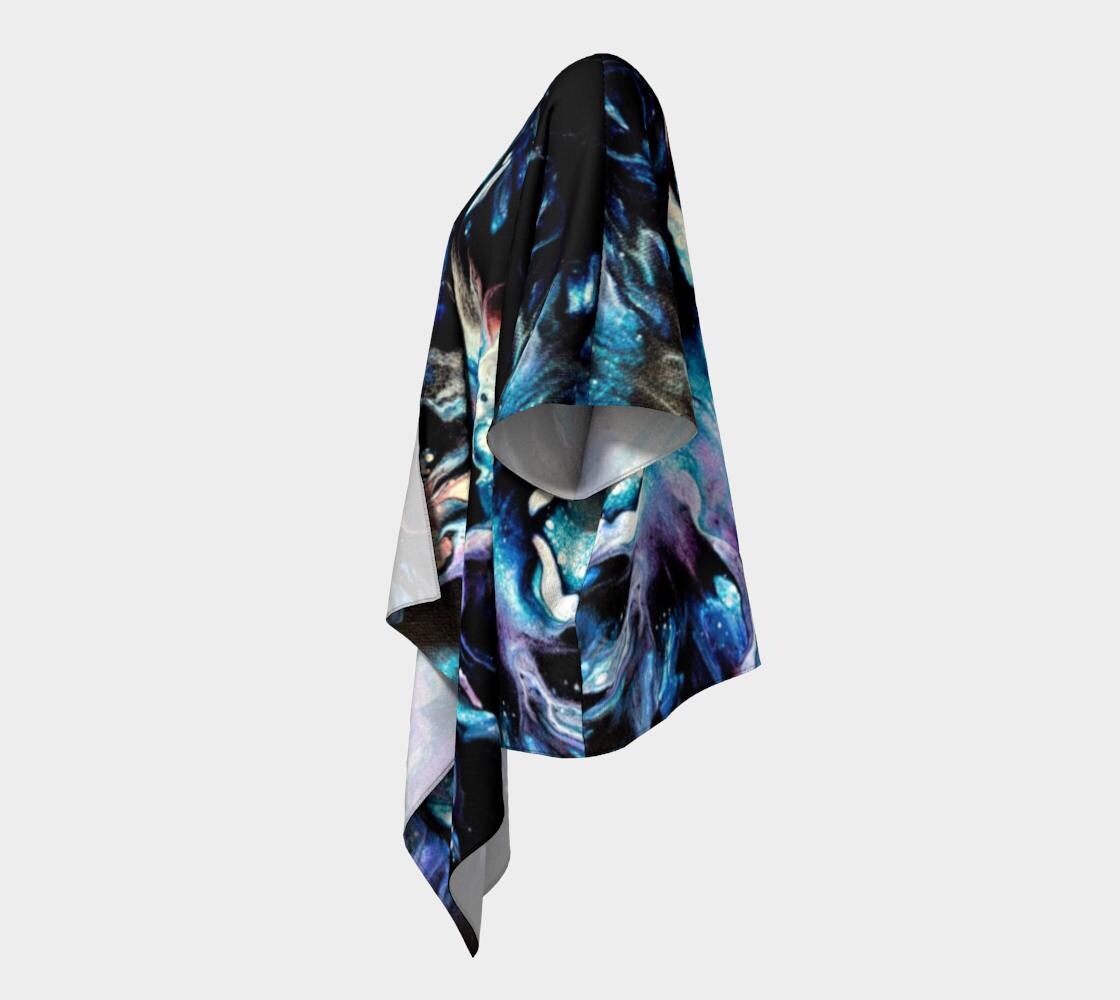Teal Delight Draped Kimono