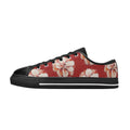 Red Floral - Women's Classic Canvas Shoes