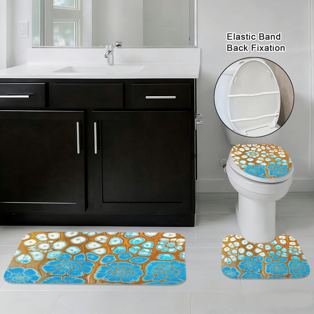 Maui Vibes 3-Piece Bathroom Rug Set