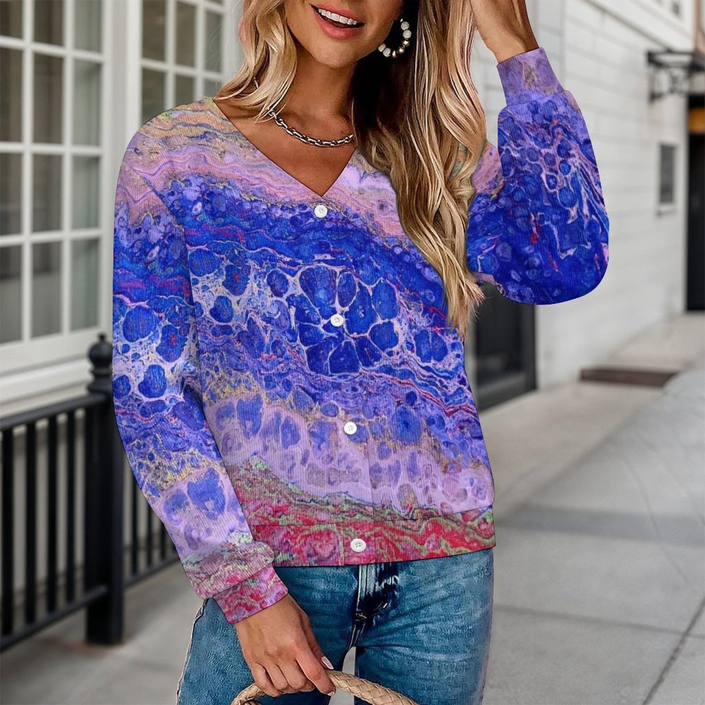 Tie-Dye Delight - Women's Cardigan
