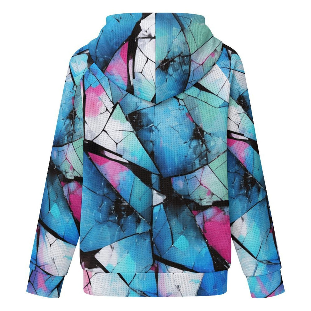 Mystical Mosaic - Women's Full-zip Hoodie with Drawstring