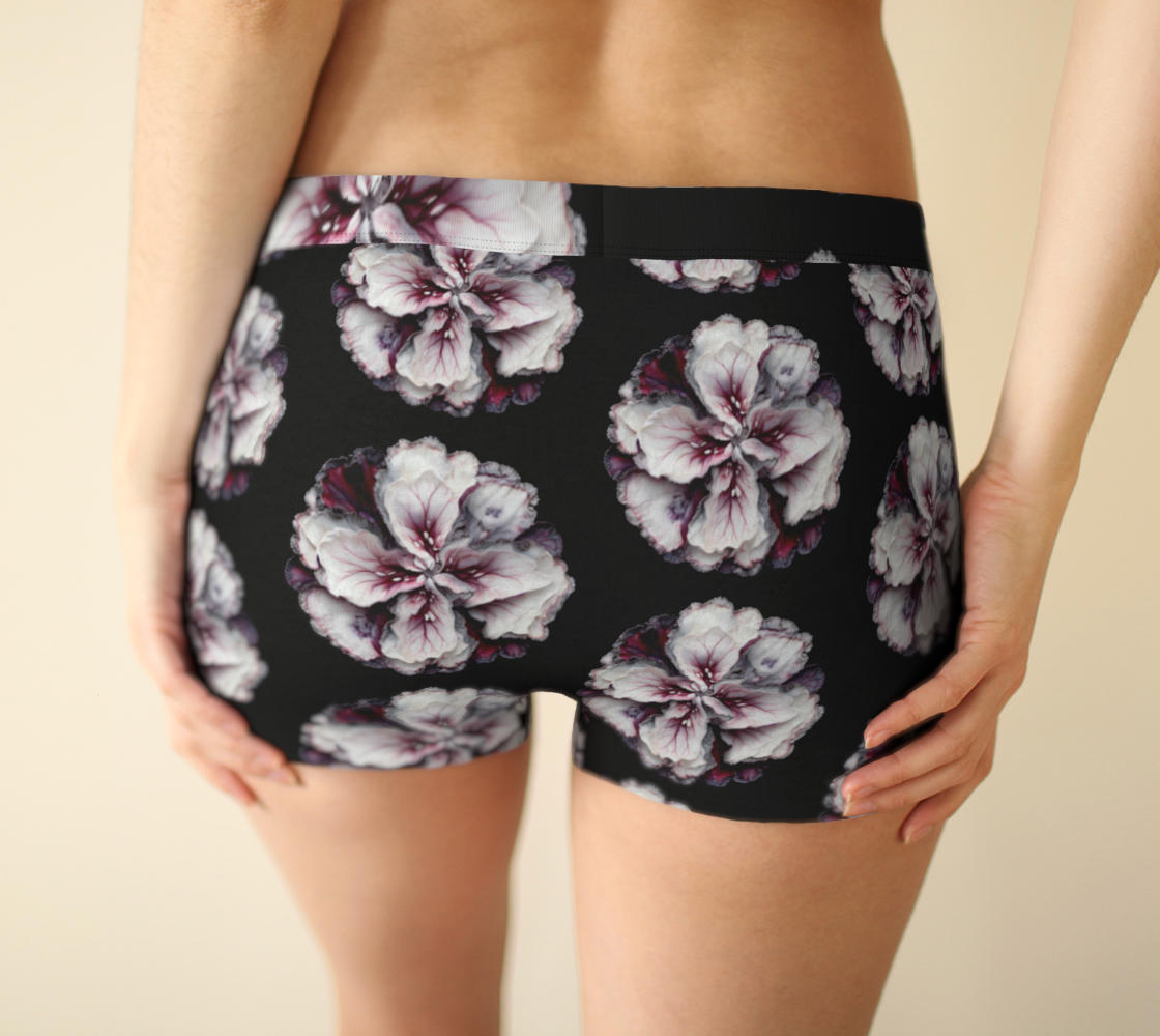 Floral Black - Boyshorts