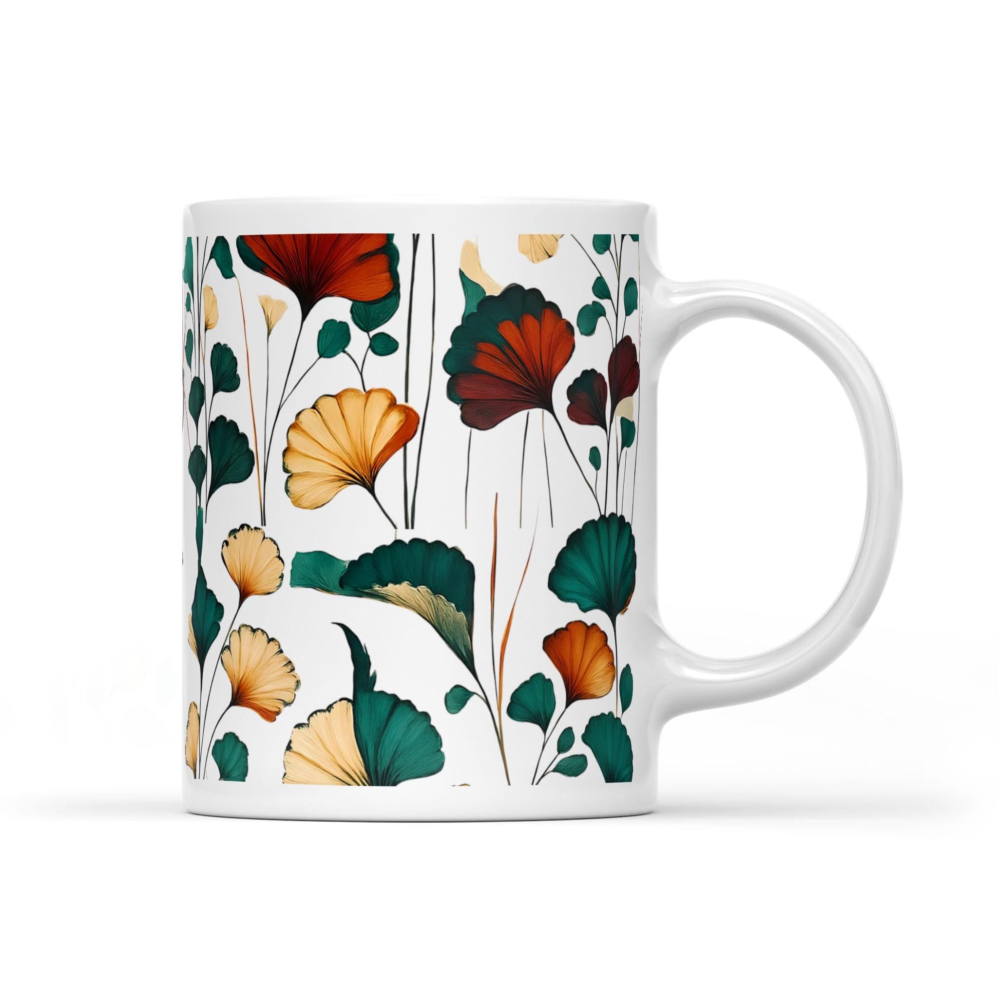 Happy Valley Pattern - White Mug