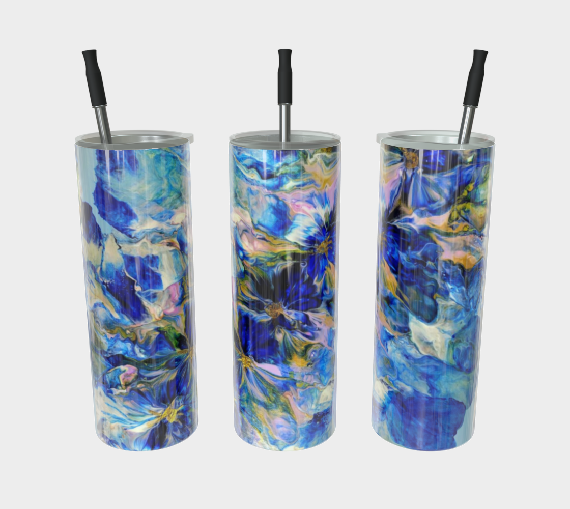 Royal Blue Garden - Stainless Steel Tumbler