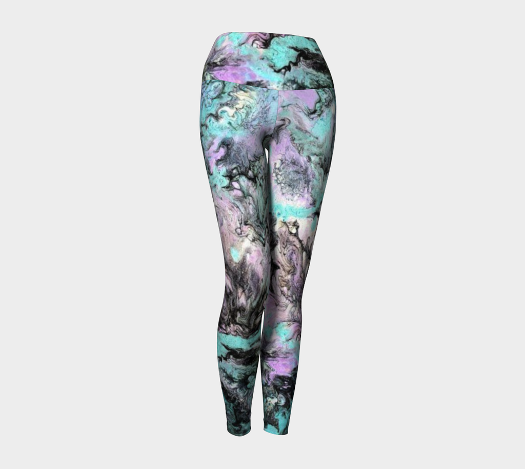 Turquoise Splash - Yoga Leggings