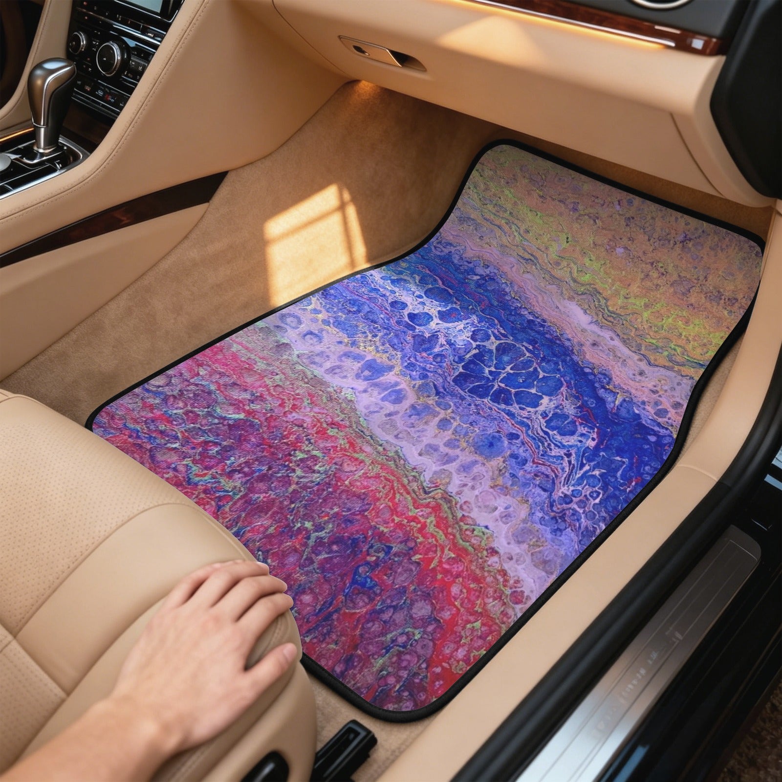 Tie Dye Delight 4-Piece Car Floor Mats