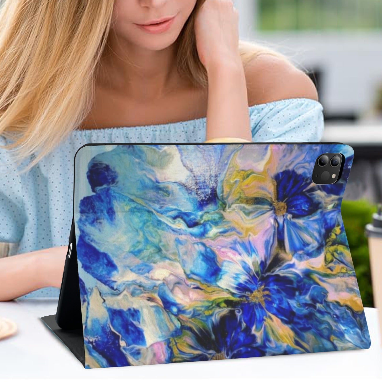 Royal Blue Garden Protective Case for iPad Pro (11-inch)
