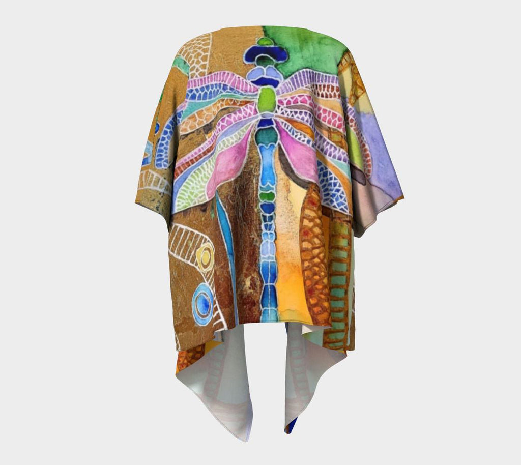 Dragonfly Draped Kimono