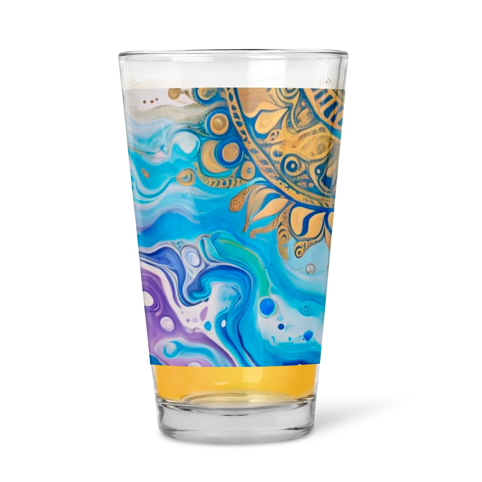 Mandala Sun - 16oz Pint Beer Glass