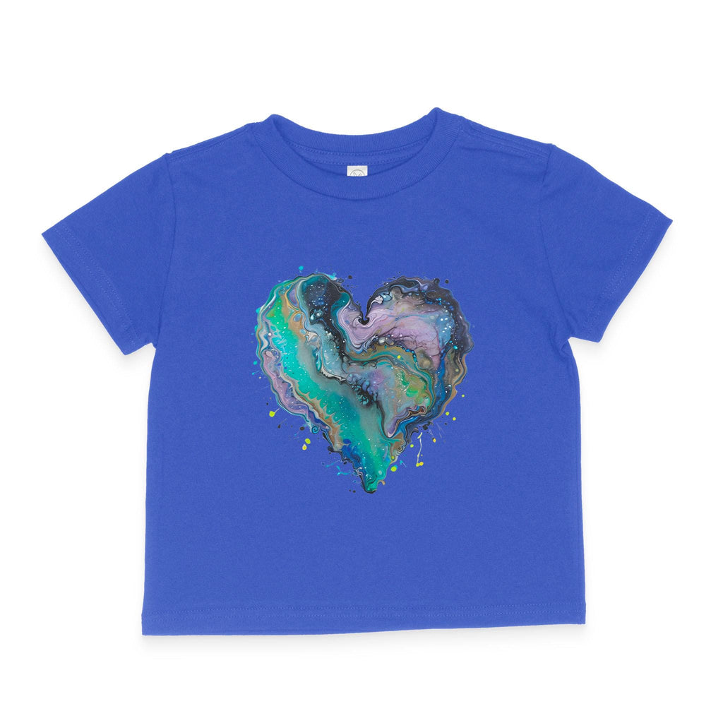 Fluid Art Heart (1) - Toddler T-Shirt