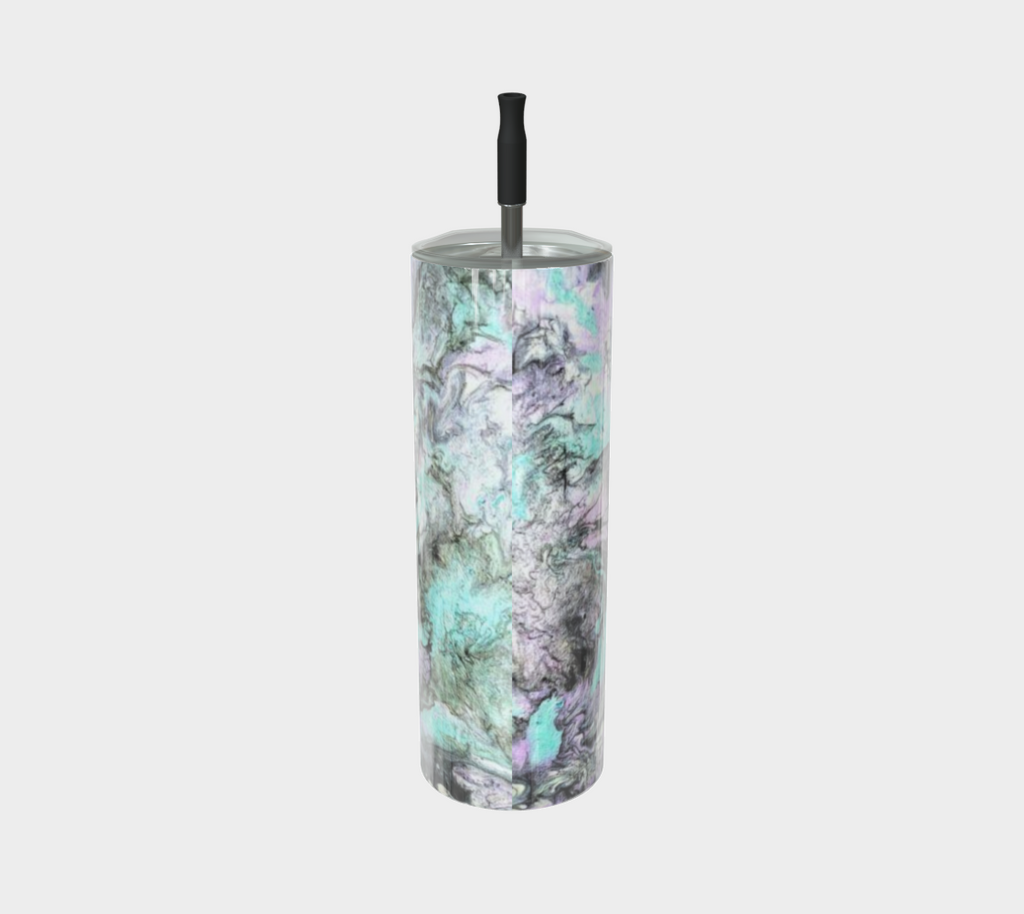 Turquoise Splash - Stainless Steel Tumbler