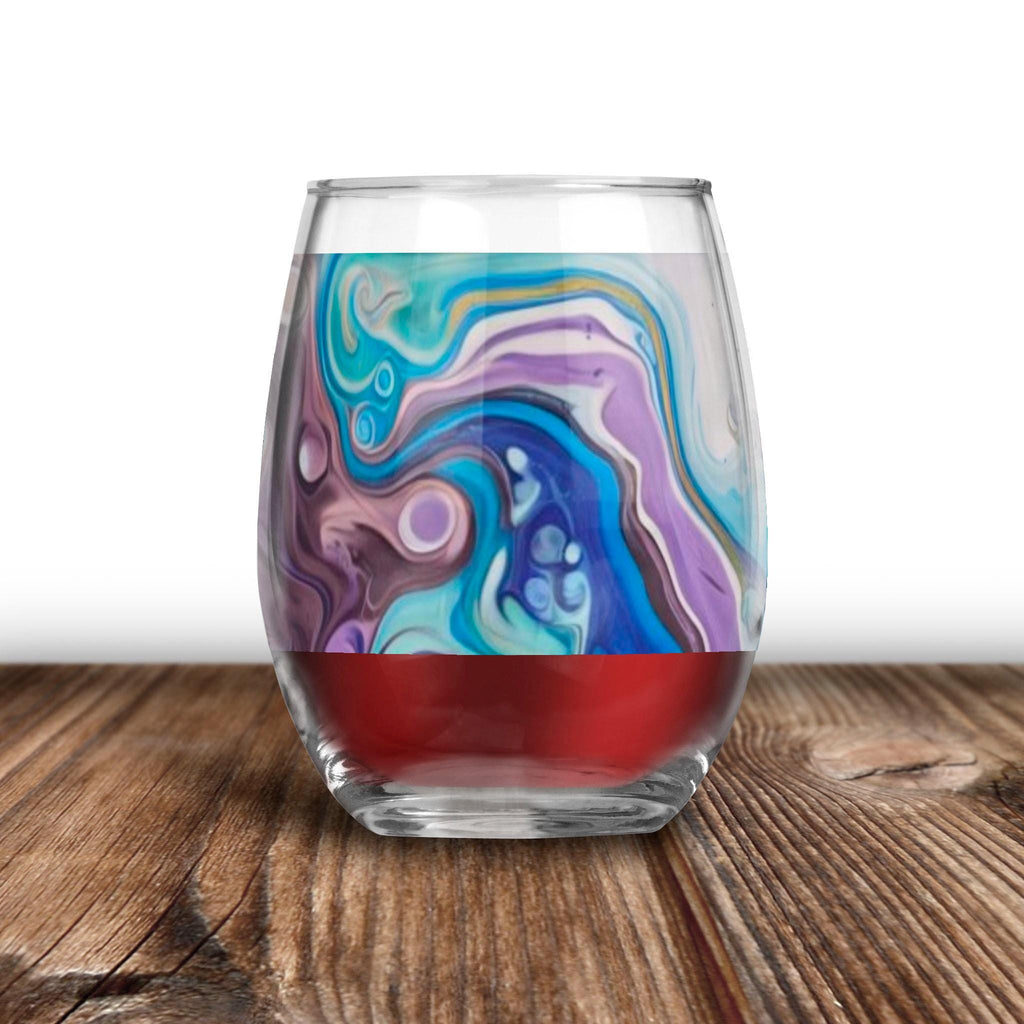 Mandala Sun - Wine Glass