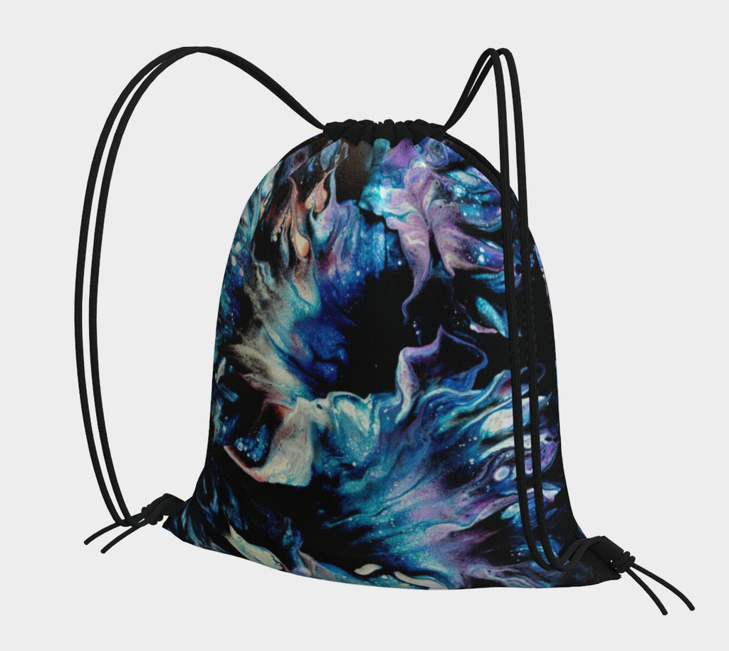 Teal Delight - Drawstring Bag