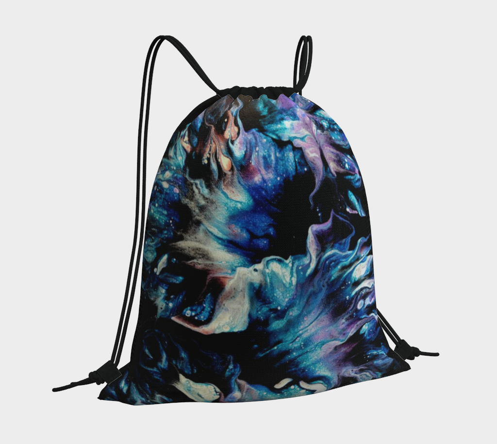 Teal Delight - Drawstring Bag