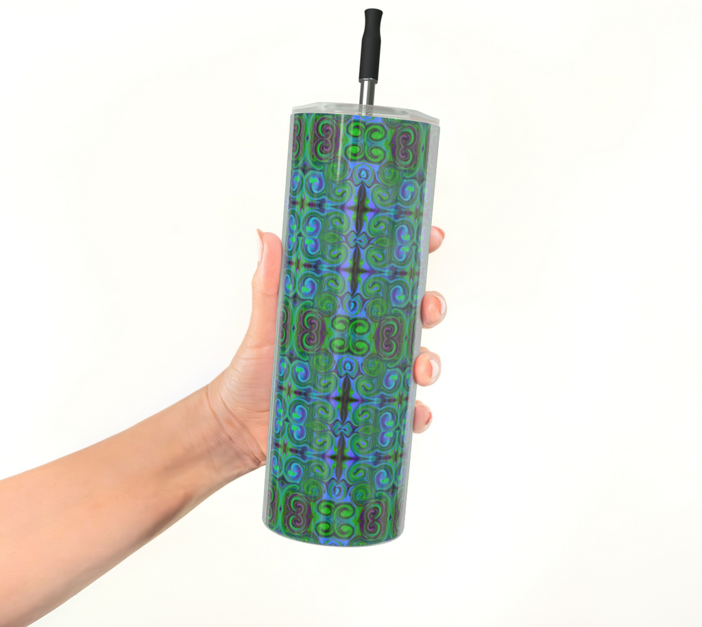 Mirrored Swirls - Stainless Steel Tumbler